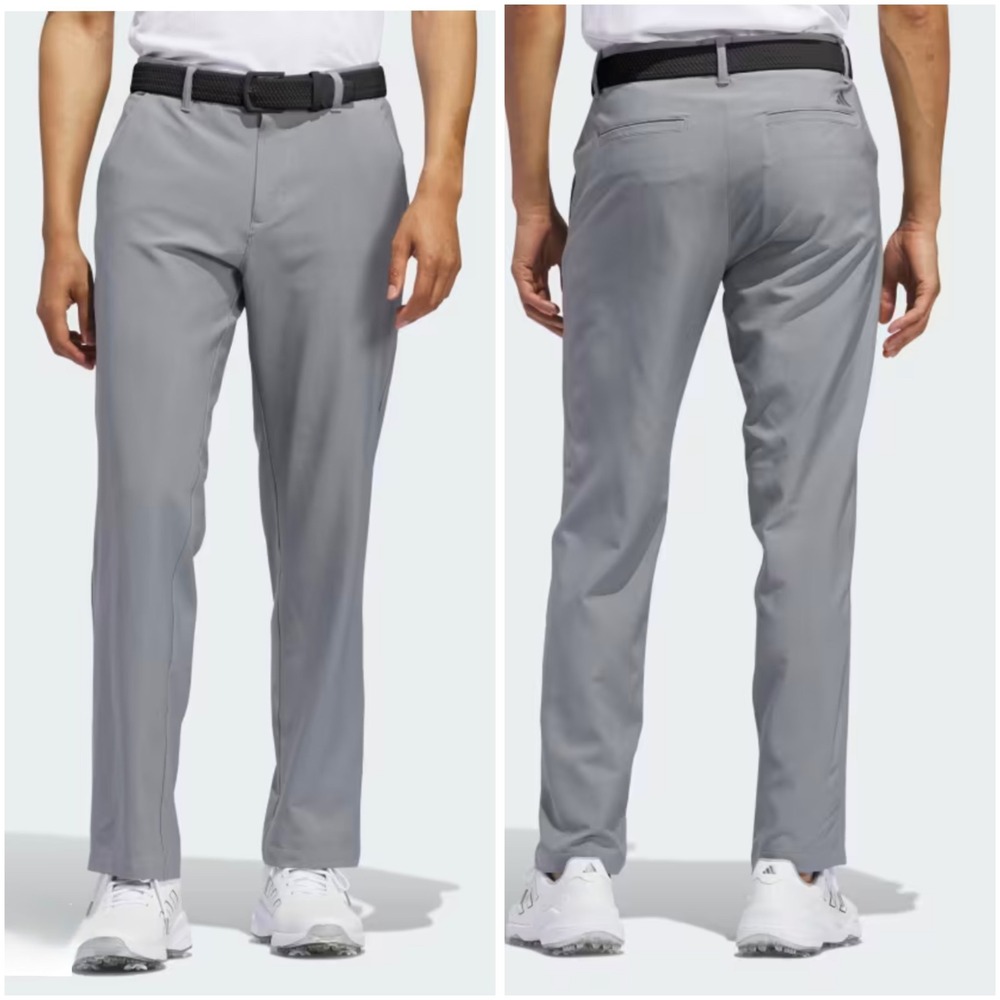 Adidas Ultimate365 Mens Golf Pants Size 38x32 Light Gray Performance Trousers
